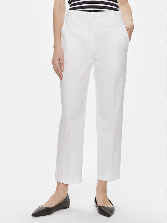 Women's Chino Trousers Slim Fit White