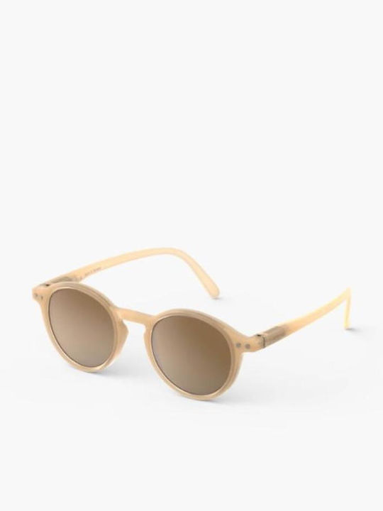 Izipizi #d Στρογγυλά Παιδικά Γυαλιά Ηλίου με Polarized Φακό Καφέ για 3-5 Ετών