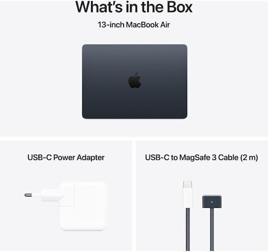 Apple MacBook Air 13.6" IPS Retina Display (M5-10-Core/16GB/512GB SSD/8-Core GPU) Midnight (UK Keyboard)