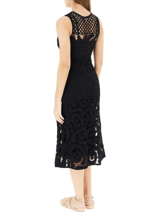 Pinko Knitted Dress All Day Black