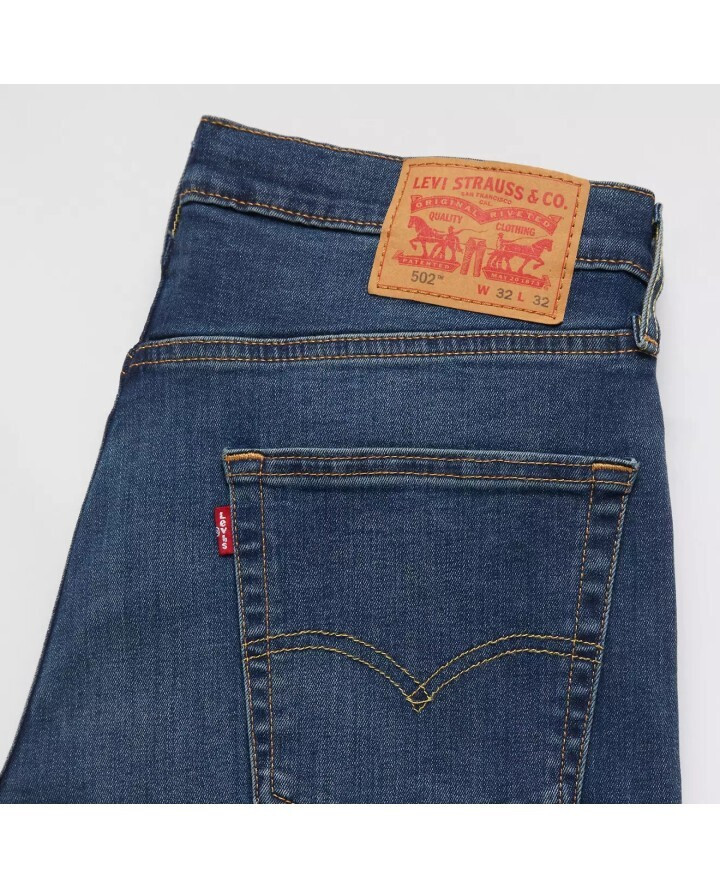 Levi's 502 Men's Jeans Pants with Regular Tapered Fit Dark Indigo