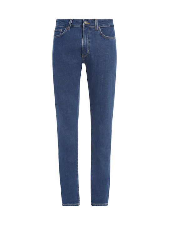 Ανδρικό Παντελόνι Τζιν με Slim Straight Εφαρμογή Μπλε
