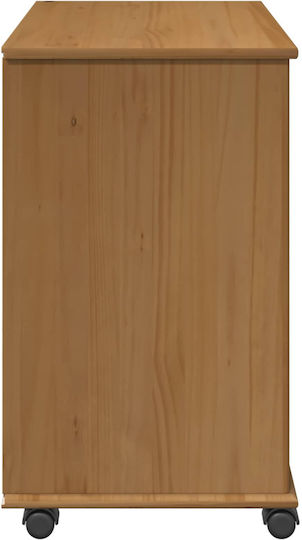 Sideboard Cabinet Made of Solid Wood with Drawers Brown 63.5x39x65.5cm