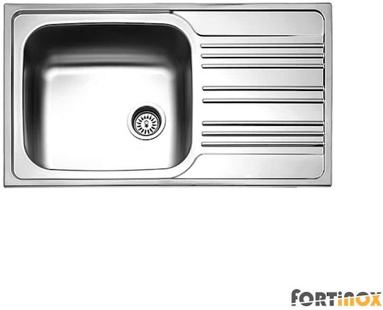 Fortinox Valley Drop-In Inox Brushed Finish M86xP50cm Silver Fortinox Valley Drop-In Inox Brushed Finish M86xP50cm Silver