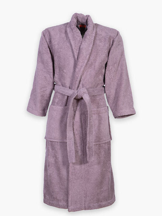 Nef-Nef Homeware Frisches Bademantel mit Halsband Mauve 420g/m² Nef-Nef Homeware Frisches Bademantel mit Halsband Mauve 420g/m²