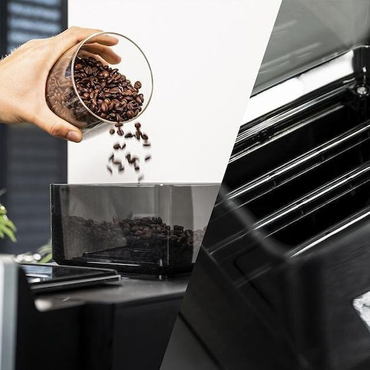 Cecotec Cremmaet Automatic Espresso Machine 2900W 15bar Pressure for Cappuccino with Grinder Black