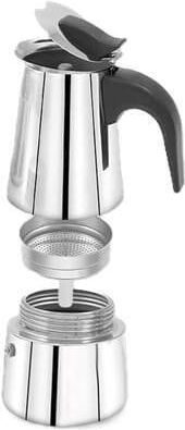 Maestro Μπρίκι Espresso 6cups Inox Μαύρο