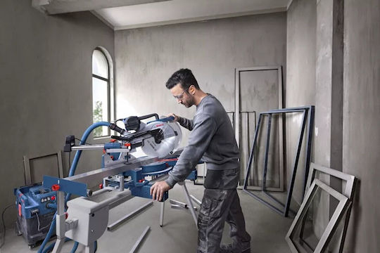 Bosch Gcm Fierăstrău Cu Tăietor De Unghi La Rețea Diametru Disc 305mm