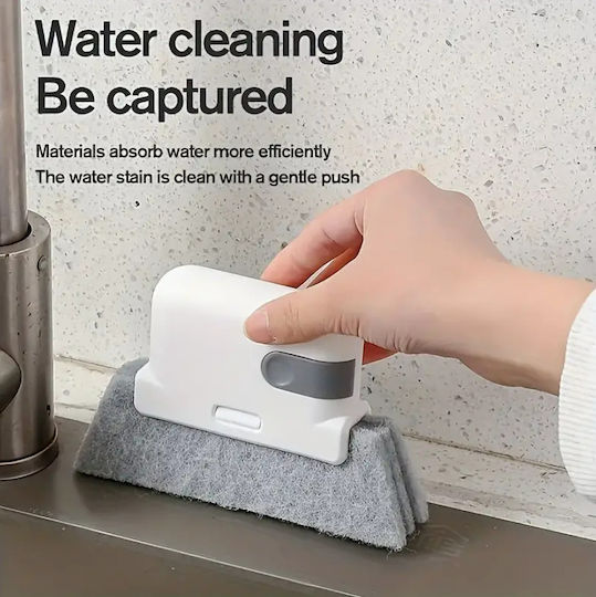 Brush Cleaning Window Frames Reusable 13.5x8.5x2 Cm Gray