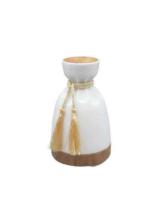 Avizar Elegant Bottle Design Aroma Diffuser Humidifier 200ml White