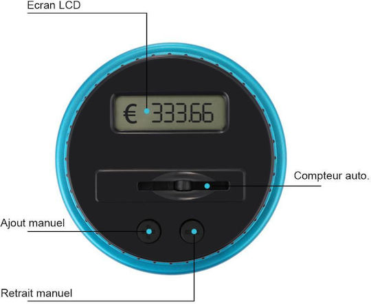 Techkidz Euro Elektronische Sparbüchse Transparente