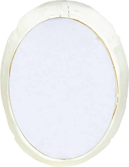 Wand Icon Jungfrau Maria Aus Resin 35 X 27cm Weiß Ext 9914