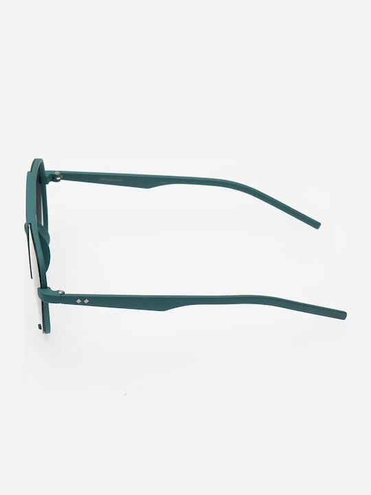 Polaroid Men's Sunglasses With Turquoise Frame And Grey Gradient Polarized Lens PLD6017/S VWA/WJ