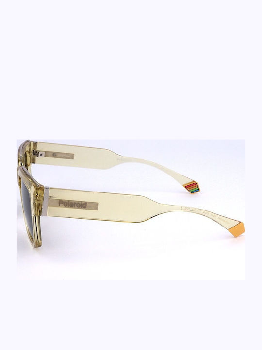 Polaroid Herren Sonnenbrille mit Gelb Kunststoff Gestell und Gray Linse PLD6198/S XMC/40