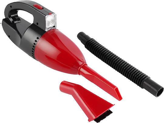Avizar 90w Corded Car Vacuum Cleaner Led Light Compact Accessories Black Red