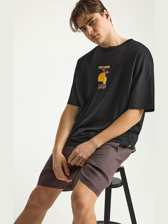 T-Shirt Schwarz FBM013-081-04-Black