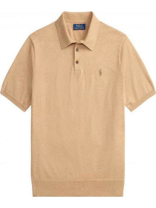 Polo Herrenbluse Camel Melange