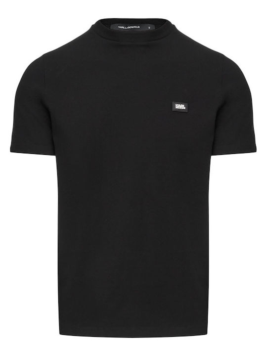 Herrenblusen Kurzarm T-Shirt Schwarz