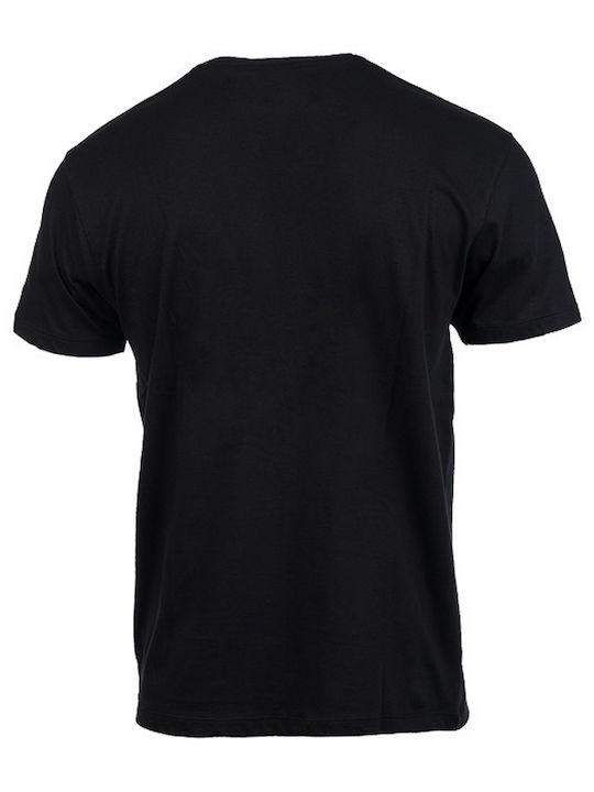Herrenblusen Kurzarm T-Shirt Schwarz