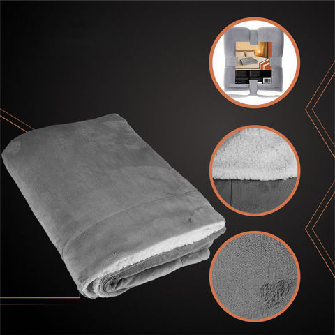 Одеяло Космено Едно 150x200см Тъмно Сиво
