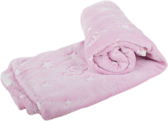 Furry Blanket with Sleeves 190x170cm Pink