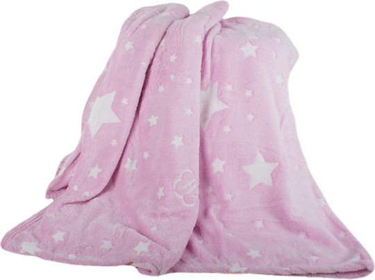 Furry Blanket with Sleeves 190x170cm Pink