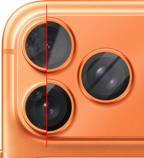 Avizar Camera Lens Protection Iphone 17 Pro Monoblock Aluminum Frame Orange