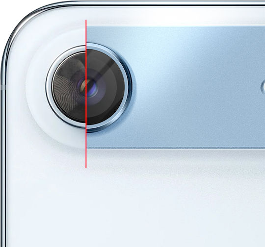 Protecție Lentilă Cameră Avizar Iphone Air Cadru Monobloc din Aluminiu Albastru