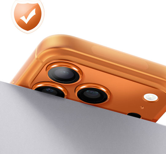 Avizar Kameraobjektivschutz Iphone 17 Pro Max Monoblock Aluminiumrahmen Orange
