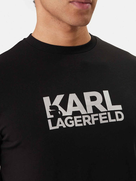 Karl Lagerfeld Crewneck T-shirt Black Silver 755780-500235-910