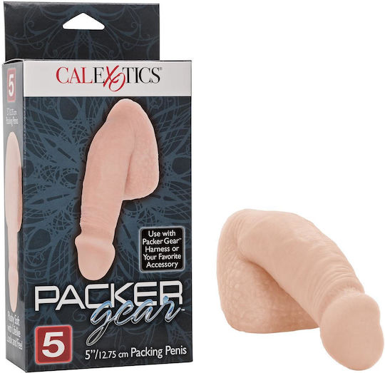 Calexotics Packer Gear Packing Penis Dildo realist cu Scrotum Carne 14.5cm
