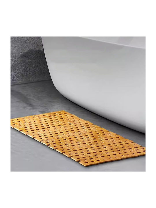 Covoraș Antiderapant De Baie Din Lemn ZR1FA03QWS96 Maro 60x40 cm
