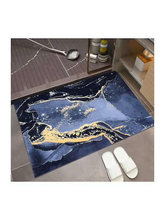 Rutschfestes Badematte ZD1BAT3QWSMAT02 Marineblau 80x50cm