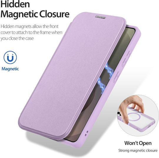 Dux Ducis Skin X Pro Series Magsafe Калъф Книга Лилав Samsung Galaxy S26 Ultra 5g