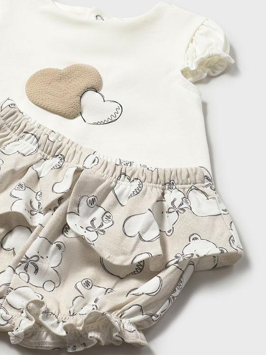 Kinderbekleidungssets mit Shorts Sommer 4 Stück Beige