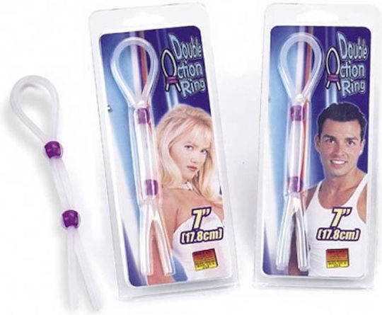 Nanma Silicone Lasso Cock Ring with Dual Beads