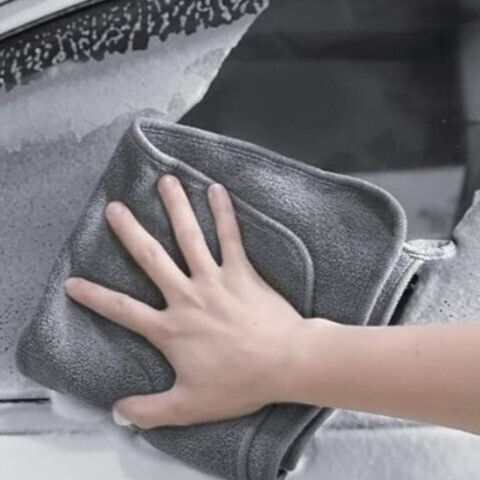 Lavetă Din Microfibră De Curățenie Uscare Lustruire Pentru Geamuri Auto 400gsm Gri 60x30cm