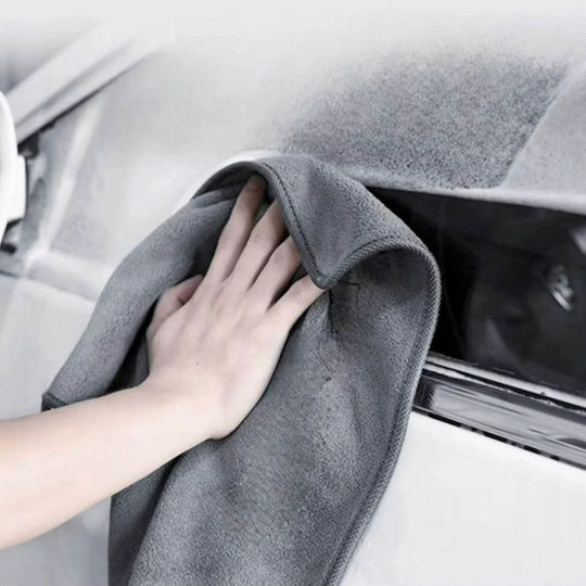 Lavetă Din Microfibră De Curățenie Uscare Lustruire Pentru Geamuri Auto 400gsm Gri 60x30cm
