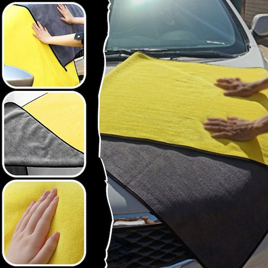 Lavetă Din Microfibră Pentru Uscarea Caroseriei Mașinii Gri 60x30cm
