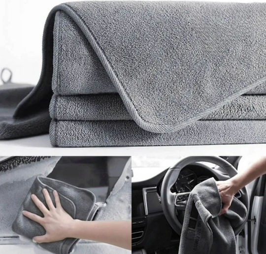 Lavetă Din Microfibră De Curățenie Uscare Lustruire Pentru Geamuri Auto 400gsm Gri 60x30cm
