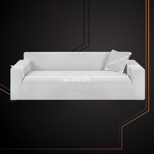 Ελαστικό Κάλυμμα Τριθέσιου Καναπέ Light Gray 230εκ.