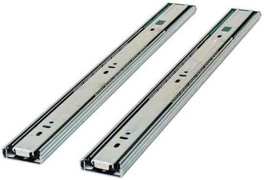 Set 2 Ball Bearing Slides Length 450mm Silver Z-tools Pk-l-h45-450-b