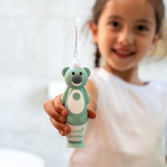Brush Baby Wildones Children's Electric Toothbrush with Chronograph for 0m+ Kylie Koala with Replacement Heads