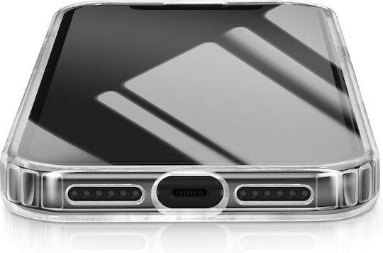 Swissten Magsafe Pack Калъф за iPhone X с Двойна Материя 5000 mAh Powerbank Прозрачен