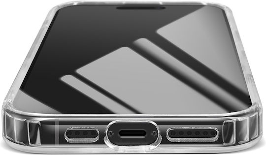 Swissten Husa Dual Material Compatibil Cu Magsafe Pentru iPhone 15 Pro Max Cu Powerbank 5000 Mah Transparentă