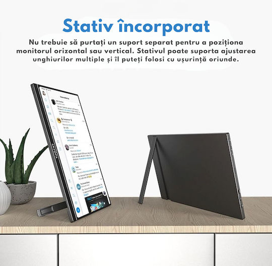 Qova Arzopa Z1RC IPS HDR Portable Monitor 16" QHD 2560x1600 Gray