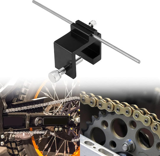 Motorcycle Chain Alignment Tool Universal Stainless Steel 18 X 5 X 4 Cm Black Silver