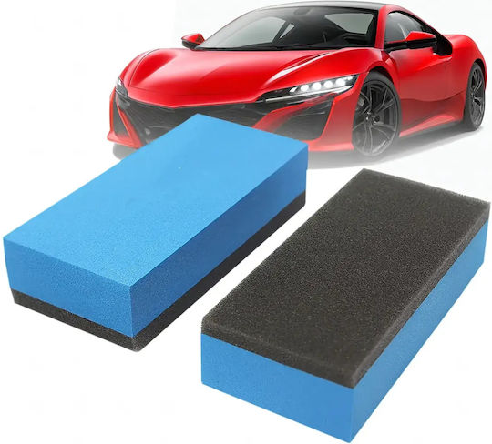 Aplicator Ceară Lustruire Protecție Ceramică Zola Burete Detailing 6.7 × 2.7 × 1.2 Cm Albastru Negru