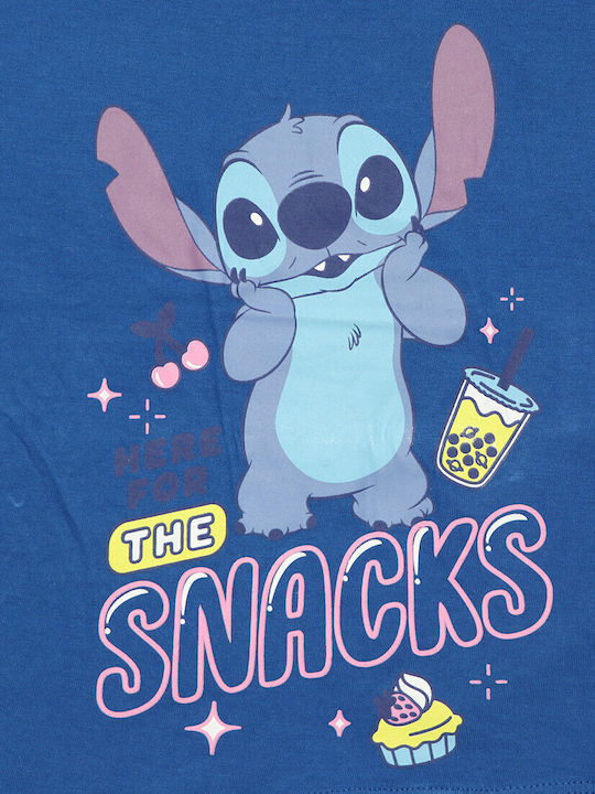 Детски Комплект със Шорти Лятно 2 Части Син Lilo & Stitch