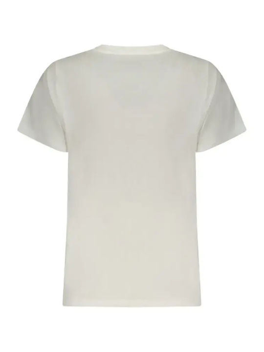 Γυναικείο T-shirt Floral Λευκό